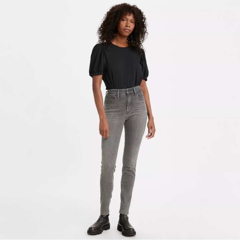 Levi’s 721 size 25L (long) grey wash skinny jeans